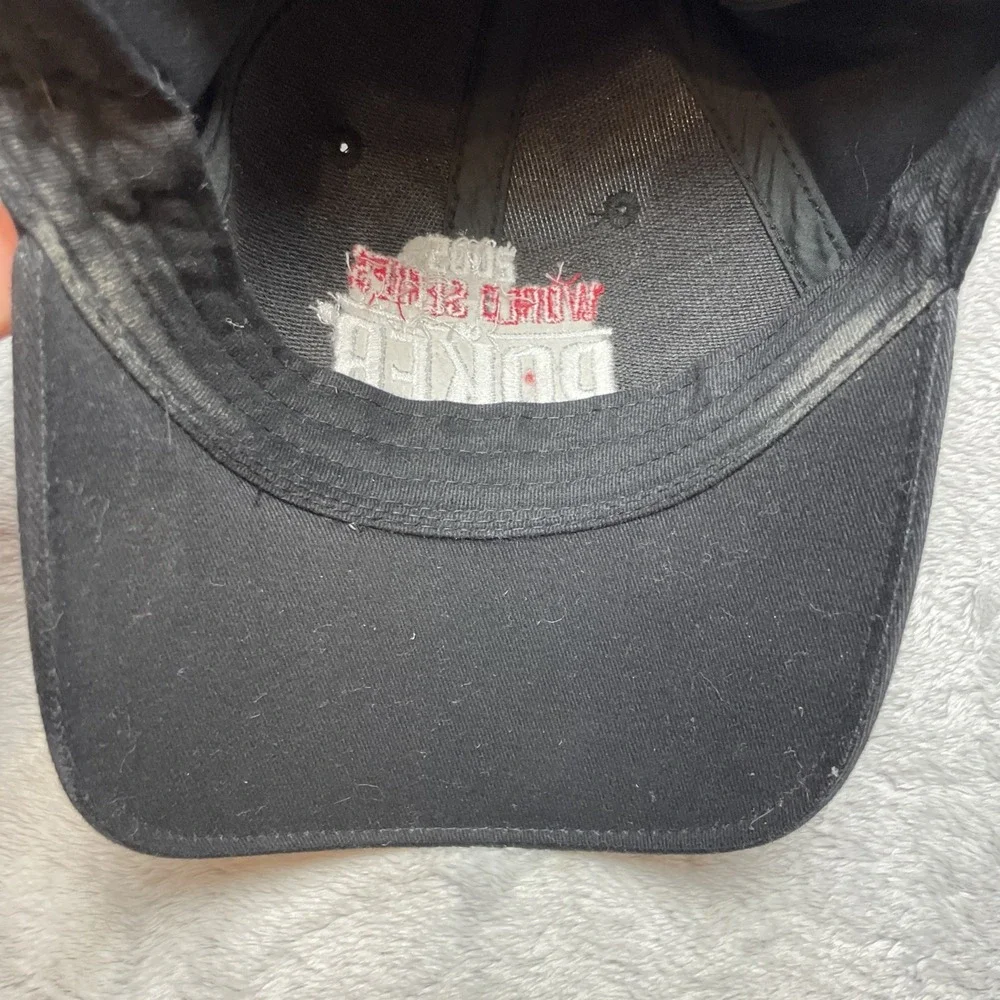 Vintage 2005 World Series of Poker Hat Cap Black 100% Cotton Strap Back Casino